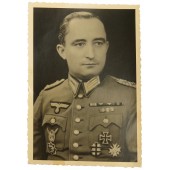Oberst alemán condecorado con la DKIG y la cruz eslovaca de la victoria de guerra